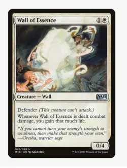 Wall of Essence #41 M15 Magic Card In Protective Sleeve - Image 1
