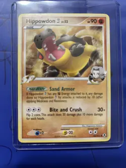 Hippowdon LV.52 42/111 Rare Rising Rivals Pokemon Card - Image 1
