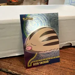 Swinub #220 Holo Pokemon Topps Johto Series 1 Card VLP - Image 1