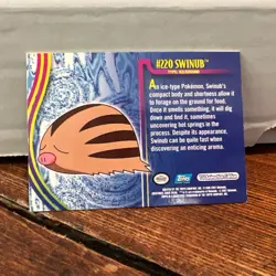 Swinub #220 Holo Pokemon Topps Johto Series 1 Card VLP - Image 2
