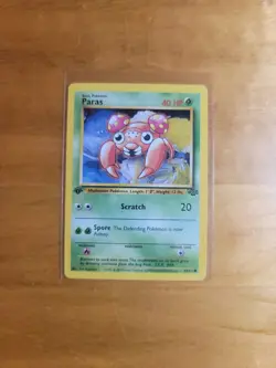 Paras 59/64 Jungle 1st Edition 1999 Vintage Pokemon TCG Card NM - Image 1