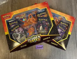 Pokemon Hidden Fates Charizard GX Collection Box 4 Booster Pack Promo Jumbo Card - Image 4