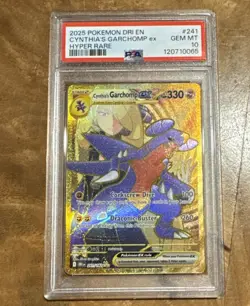 Cynthia's Garchomp EX Holo Card 241/182 Sv10: Destined Rivals PSA 10 - Image 1