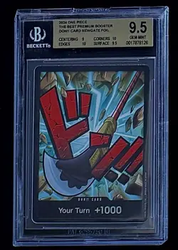BGS 9.5 One Piece Don!! Card Edward.Newgate- English - Foil - PRB01 - Graded - Image 1