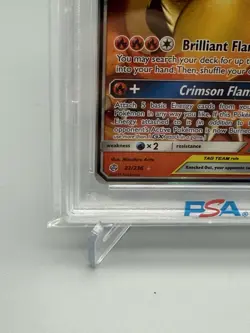 PSA 9 Charizard Braixen GX 22/236 Sun Moon Cosmic Eclipse Pokemon Mint Card - Image 5