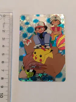 Pokemon Card Japanese - Pikachu & Pidgeotto - Bandai - Anime Collection - Holo - Image 1