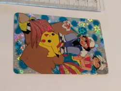 Pokemon Card Japanese - Pikachu & Pidgeotto - Bandai - Anime Collection - Holo - Image 2