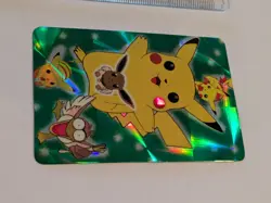 Pokemon Card Japanese - Pikachu, Farfetch'd & Eevee - Bandai - Anime Collection - Image 2