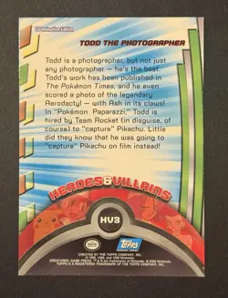 Topps - Pokemon - Todd the Photographer Foil - HV3 - Series 2 Card - Image 3