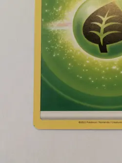 Basic Grass 2022 Energy - Pokemon TCG card - ERROR MISCUT Alignment Dot - Image 5