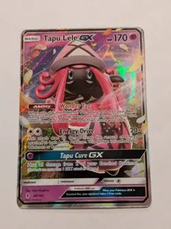 Tapu Lele GX - 60/145 - Pokemon Guardians Rising Sun & Moon Ultra Rare Card NM - Image 1