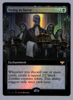 Dying to Serve - Extended Art - Foil - 370 - Innistrad: Crimson Vow (VOW) MTG - Image 1