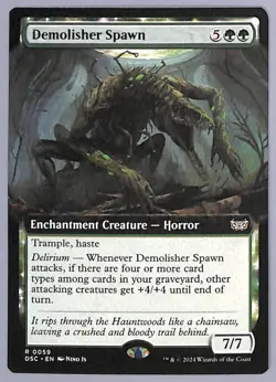 Demolisher Spawn - Extended Art - 59 - Duskmourn: House of Horror (DSC) MTG - Image 1
