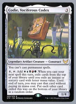 Codie, Vociferous Codex - 253 - Strixhaven: School of Mages (STX) MTG - Image 1