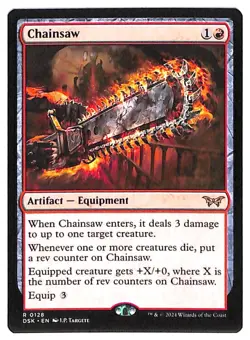 Chainsaw - 128 - Duskmourn: House of Horror (DSK) MTG - Image 1