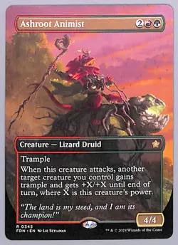 Ashroot Animist - Borderless - 345 - Foundations (FDN) MTG - Image 1