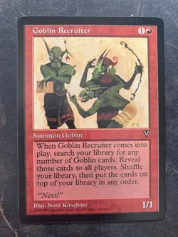 *** VISIONS Goblin Recruiter NM-Mint *** DUTY FREE MtG Magic - Image 1