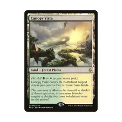 WOTC MtG Promo Pack: Kaldheim Canopy Vista (R) (Foil) EX - Image 1