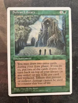 *** 4TH EDITION Sylvan Library NM-Mint *** DUTY FREE MtG Magic - Image 1