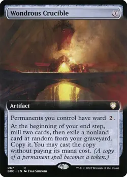 Wondrous Crucible (Extended Art) [The Brothers' War] MTG - Image 1