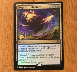 Singularity Rupture [Prerelease] R 0228, NM Foil Promo MTG Edge of Eternities - Image 1