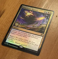 Singularity Rupture [Prerelease] R 0228, NM Foil Promo MTG Edge of Eternities - Image 2