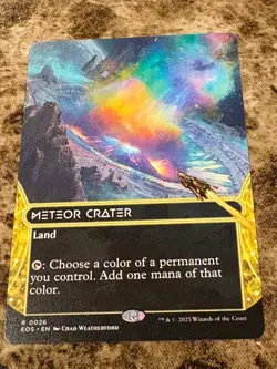 METEOR CRATER Magic MTG Edge of Eternities Stellar Sights - Image 1