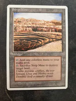 *** 4TH EDITION Strip Mine NM-Mint *** DUTY FREE MtG Magic - Image 1