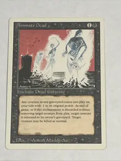 MTG - Animate Dead (Revised) LP Excellent Condition - Image 1