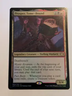 MTG Commander AFC Prosper, Tome-Bound 002/062 Foil Forgotten Realms Magic - Image 1