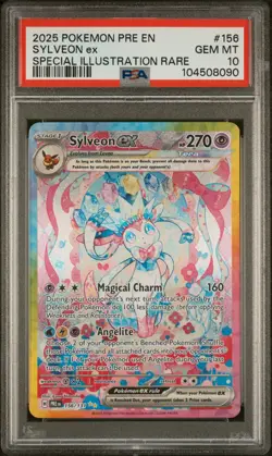 Sylveon ex 156/131 PSA 10 Gem MT Pokemon Card Prismatic Evolutions SIR - Image 1