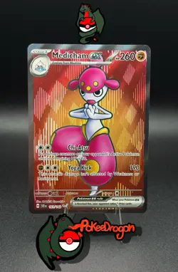 Pokemon TCG - Medicham ex #161/142 Sv07: Stellar Crown - Full Art Holo - NM - Image 1