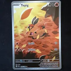 Tepig 96/86 White Flare Pokemon TCG Illustration Rare S&V NM - Image 1