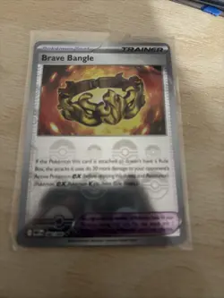 Brave Bangle 080/086 SV: White Flare Poke Ball Holo Pattern Pokemon Tool Card - Image 1