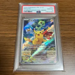 Pokemon PSA 10; Pikachu 001/SV-P Promo Pikachu Scarlet Violet PROMO Japanese - Image 1