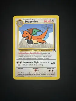 Pokemon WOTC Card Dragonite #5 Black Star Promo WB Stamp LP - Image 1