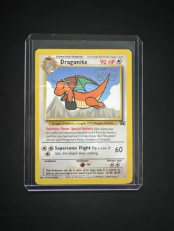 Pokemon WOTC Card Dragonite #5 Black Star Promo WB Stamp LP - Image 3