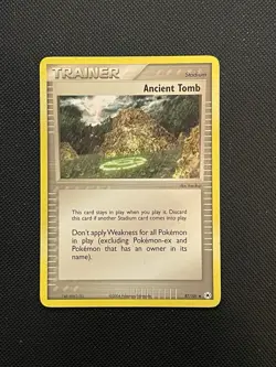 Ancient Tomb 87/101 Uncommon EX Hidden Legends Pokemon TCG Vintage LP+ - Image 1