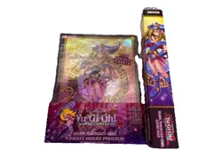 Set Of Dark Magical Girl Yugioh Playing Card Items- Sealed Binder, Playmat - Image 1