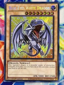 * BLUE-EYES WHITE DRAGON * 1ST EDITION SECRET RARE BLMM-EN001 YUGIOH - Image 1