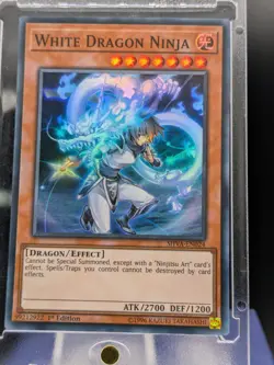 White Dragon Ninja Super Rare SHVA-EN024 LP/NM Yugioh Card - Image 1