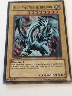 Yugioh 1st Edition Blue Eyes White Dragon SKE-001 - Image 3
