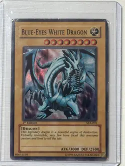 Yugioh 1st Edition Blue Eyes White Dragon SKE-001 - Image 1
