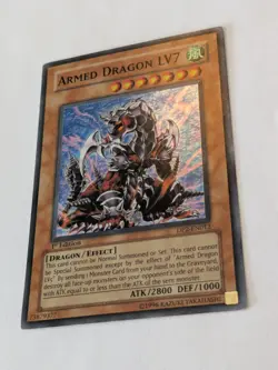 YUGIOH ARMED DRAGON LV7 DP2-EN012 1ST SUPER (LP) - Image 3