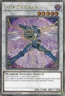 Junk Warrior - MZMI-EN000 - Quarter Century Secret Rare - 1st Edition NM YuGiOh! - Image 1
