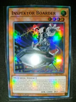 Inspektor-Boarder DUDE-DE031 Ultra Rare NM Deutsch YUGIOH 1. Auflage Maschine - Image 1
