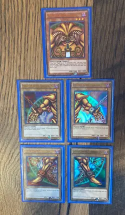Exodia The Forbidden One Yugioh 5 Card Set YGLD Arms Legs Complete Win The Duel - Image 1