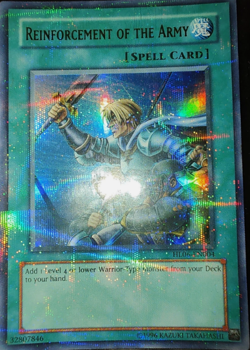 YuGiOh Reinforcement of the Army HL06-EN004 Ultra Parallel Rare Hobby League lp - Image 1