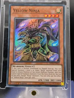 Yellow Ninja Super Rare SHVA-EN012 LP/NM Yugioh Card - Image 1