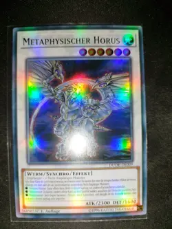 Yugioh, Metaphysischer Horus, DUDE-DE009, Ultra Rare, 1. Auflage Synchro NM - Image 1